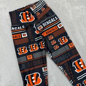 Cincinnati Bengals Pants Women's Small NFL Team Apparel Black Orange‎ Leggings